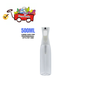 FINE MIST SALON SPRAYER 500ML - CLEAR/WHITE-BACK BAR SIZE